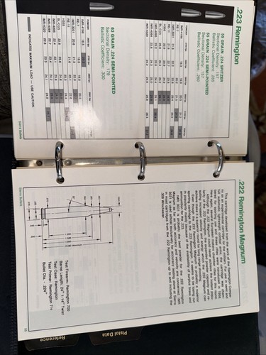 Sierra Bullets Reloading Manual 1971 223 Rifle Pistol Ballistics Ok Condition - 第 10/24 張圖片