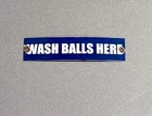 VINTAGE GOLF WASH BALLS PORCELAIN SIGN CAR GAS TRUCK MOTORCYCLE OIL