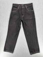 FUBU Black Carpenter Jeans Baggy Y2K Utility Denim Pants Mens 34x34