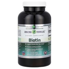 Biotin, 10,000 mcg, 400 Veggie Capsules