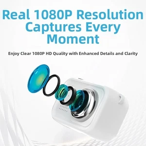 Pour Mini Caméra porte-clés 1080P HD Vidéo avec cinq filtres et câble de type C
