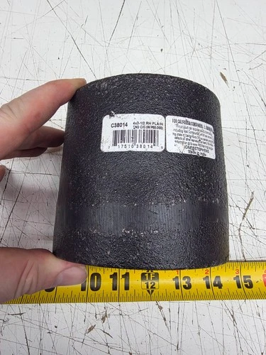 Jones Stephens C38014 4" x 3-1/2" No Plug Plain End Cast Iron Clean Out New - Picture 1 of 3