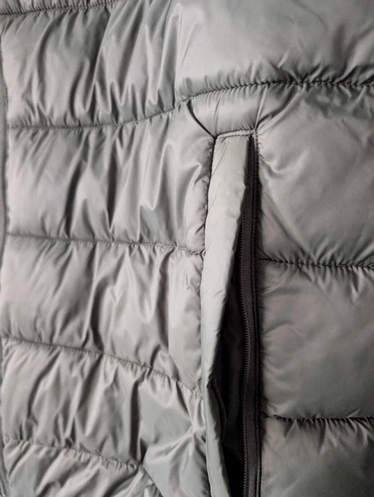 Primark Mens Khaki Green Puffer Gilet Bodywarmer 2XL Quilted Sleeveless Jacket image 5