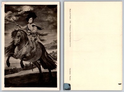Velázquez Prince Baltasar Carlos Horseback Heliotype Postcard Prado Museum