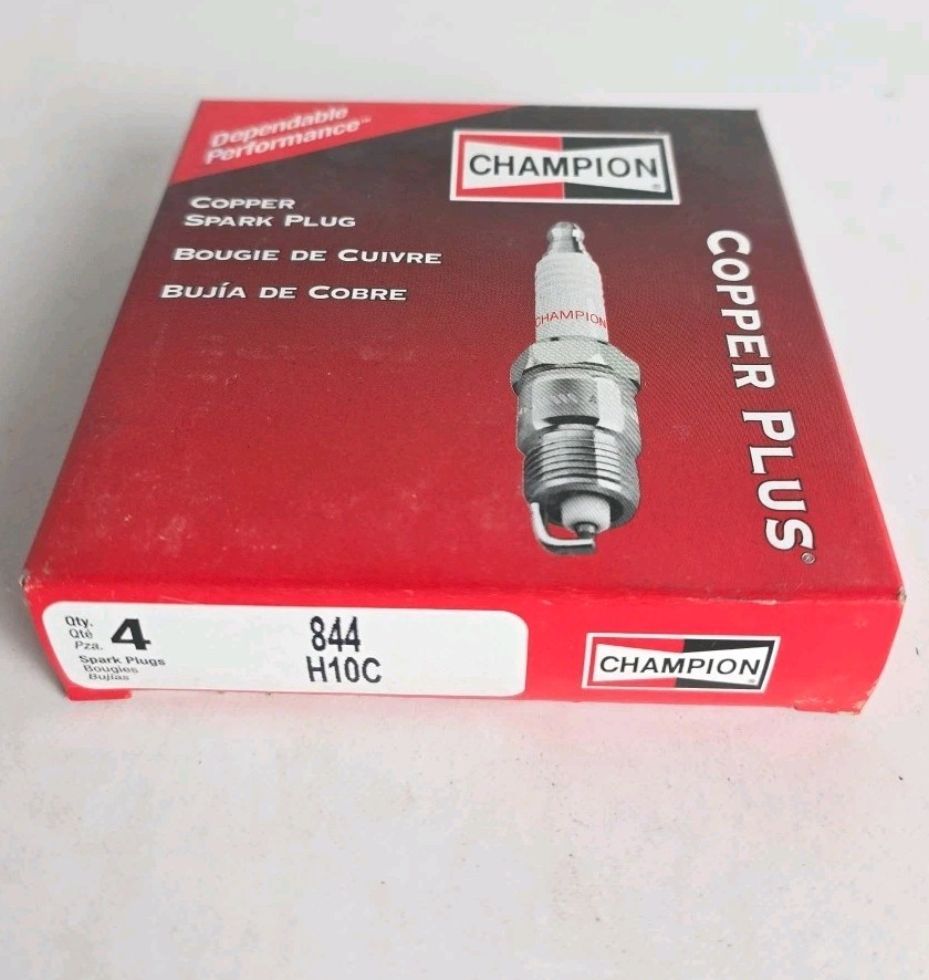 Champion 844 Copper Plus Spark Plug H10C - 4 Pack