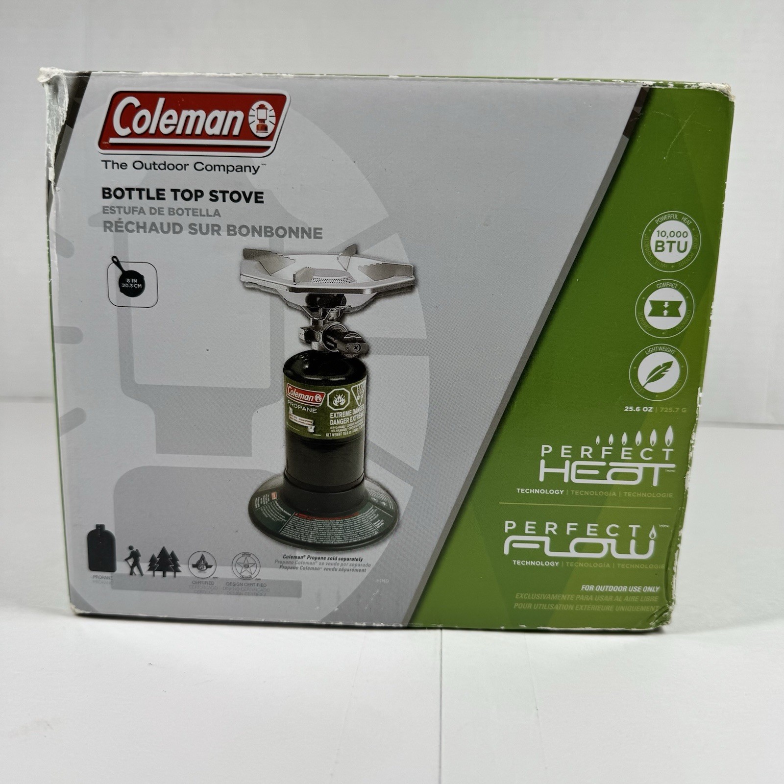 Coleman Bottle Top Stove Compact Lightweight  Camping Backpa