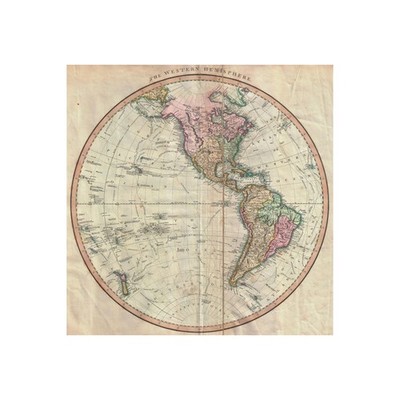 John Cary s 1799 Western Hemisphere Map Featuring Early United States Boundaries