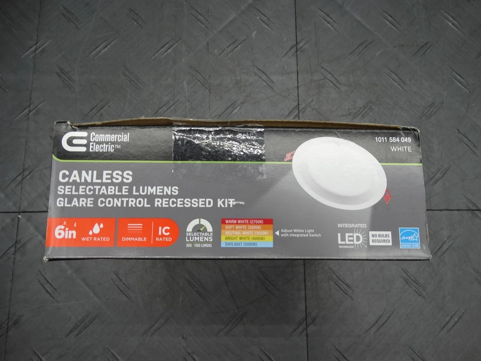 Deflector LED eléctrico comercial serie premium luz empotrada sin canas 6" LED Foto 2 de 4