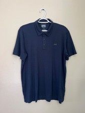 American Eagle Outfitters Mens Large Navy Blue Short Sleeve Collared Polo Shirt