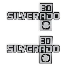 04-554 BROTHERS Trucks C/K Fender Badge Pair - Silverado 30