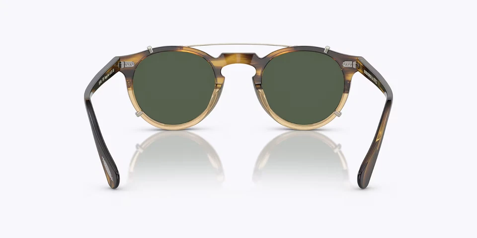 Clip Oliver Peoples 0OV5186CM Gregory Peck 50359A dorado/verde 47 mm clip para hombre Foto 3 de 4