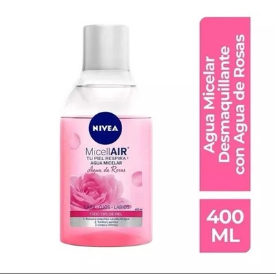 NIVEA MICELLAR AGUA DE ROSAS/ROSE WATER MICELLAR WATER/REMOVES WATERPROOF MAKEUP