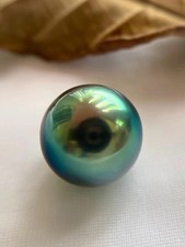Charming 9-10mm Natural South Sea Genuine Black Blue Round Loose Pearl Undrilled