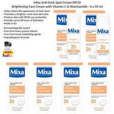 Mixa Anti Dark Spot Face Cream SPF20 with Vitamin C Niacinamide 6x50ml