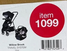 New Open Box Britax Willow Brook Onyx Glacier Travel System