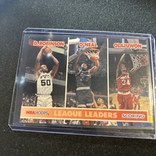 OLAJUWON / ROBINSON / O'NEAL 1994-95 NBA HOOPS LEAGUE SCORING LEADERS CARD #257