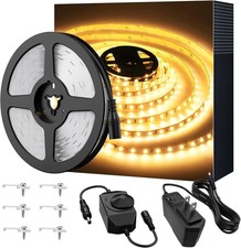 Warm LED Strip Lights,16.4ft Dimmable Strip Lighting,3000K 5m 12v Tape Light,...