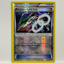 Rayquaza Spirit Link [Reverse Holo] #87 Pokemon Roaring Skies  on eBay