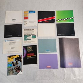 Nintendo NES Manuals Vintage Posters Ads Lot of 16 ROB Monopoly Rad Racer Tetris