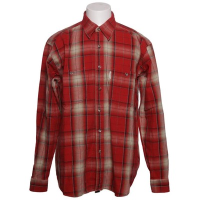 Shun Tong, Flanellhemd, Größe: 43/44, Rot/Weiß, Karo, Flanell, Herren #WlB