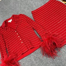 St. John Collection knit Skirt And Blazer Set Size 8