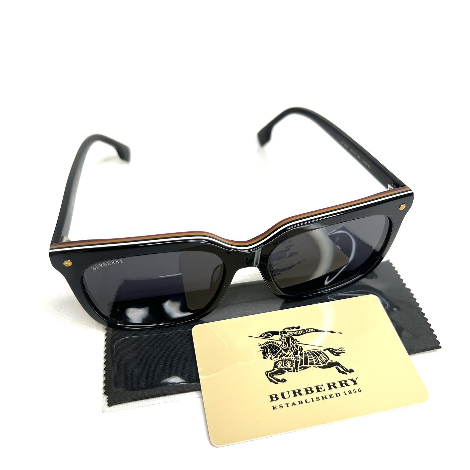 Burberry BE4337 379887 Black Square Men’s Sunglasses 56mm Ships Today thumbnail 6