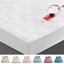 Coprimaterasso Ispessito Protettivo Traspirante Durevole Lenzuolo Trapuntato Goffrato