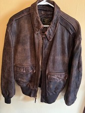 Cockpit USA A-2 Antique Leather Aviator Jacke...
