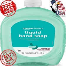 Amazon Basics Liquid Hand Soap Refill, Mango and Coconut Water Scent, Triclos...