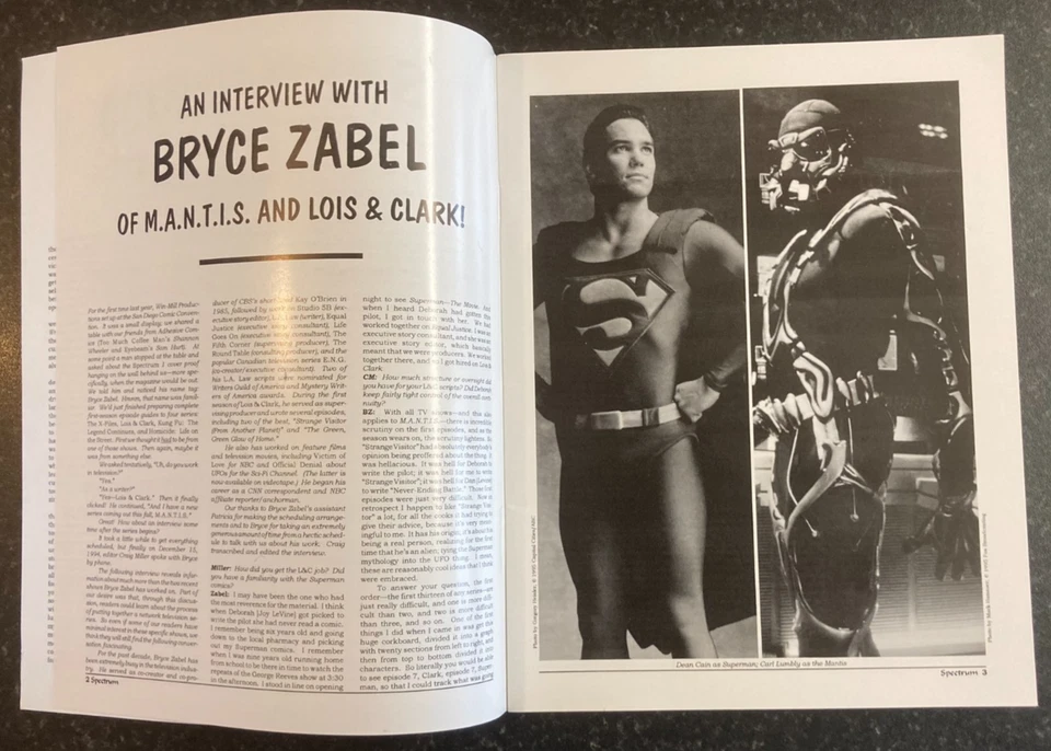 SPECTRUM Tv Film MAGAZINE #3 Apr 1995 M.A.N.T.I.S includes Interview Bruce Zabel - Image 4 of 4