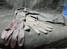 Vintage Formal Evening Gloves Forearm Length Black