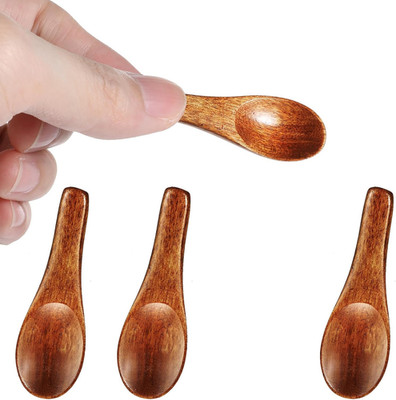 Mini Holzlöffel Set für Gewürze Salz Zucker Kaffee 6cm Handgefertigt