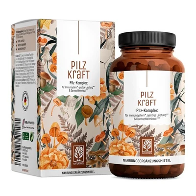 Pilz Komplex Vitamin B2 Chaga Vitalpilze Shiitake Extrakt Pilzkraft NATURTREU®