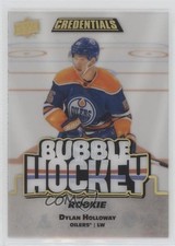 2022-23 Credentials Bubble Hockey Rookies Gold Spectrum /25 Dylan Holloway u2v