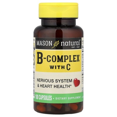 B-Complex with C, 100 Capsules