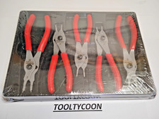 Snap-on Tools Usa New Red 5pc Quick Release Snap Ring Pliers Sealed Set Srpcr105 Snap-on Tools Usa New Red 5pc Quick Release Snap Ring Pliers Sealed Set Srpcr105