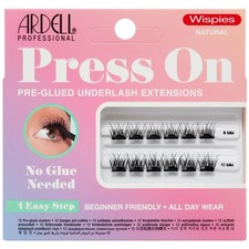 Ardell Press On Lashes Wispies Natural Pre Glued Lash Clusters for All-Day 12 ct