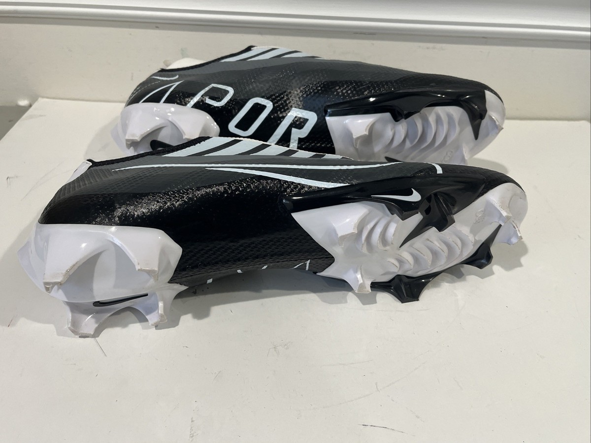 Nike Football Cleats Mens 13 Black White Gray Vapor Edge Pro 