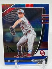 2020 Panini Prizm Draft SIGNED PDP127 Dane Acker Blue Prizm