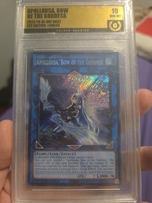 GEM 10 Apollousa, Bow of the Goddess (Alternate Art) (Secret Rare) RA02-EN040 