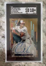 Coby Mayo 2025 Topps Finest #FA-CMA Finest Autographs Gold Refractor /50 SGC