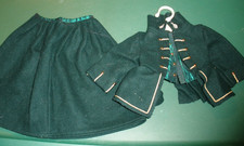 American Girl Doll Felicity Riding Outfit Green Wool Skirt Jacket SU164