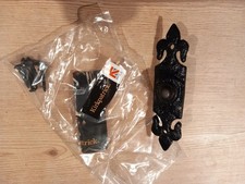 Door Bell Push Black Cast Iron Rectangular Country Cottage Front Ring Bell