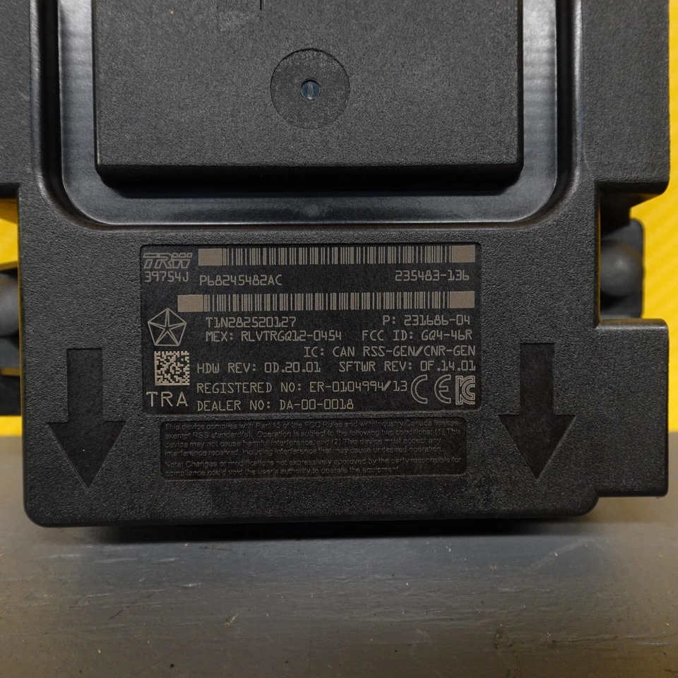 2013-2018 DODGE RAM 1500 Tire Pressure Monitoring System Receiver (68245482ac) - Image 3 of 4