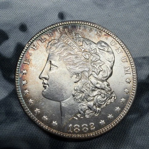 1882 P MORGAN SILVER DOLLAR! BEAUTIFUL Uncirculated Coin! Some Tone! WOW!