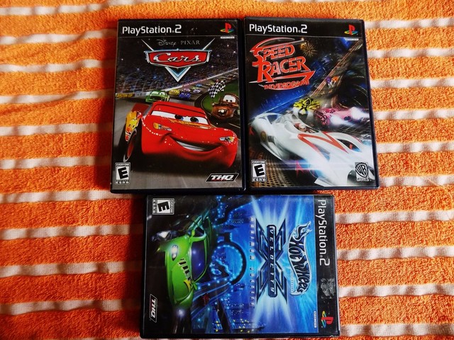 3X LOT PS2 SPEED RACER Hot Wheels Velocity X & CARS ...
