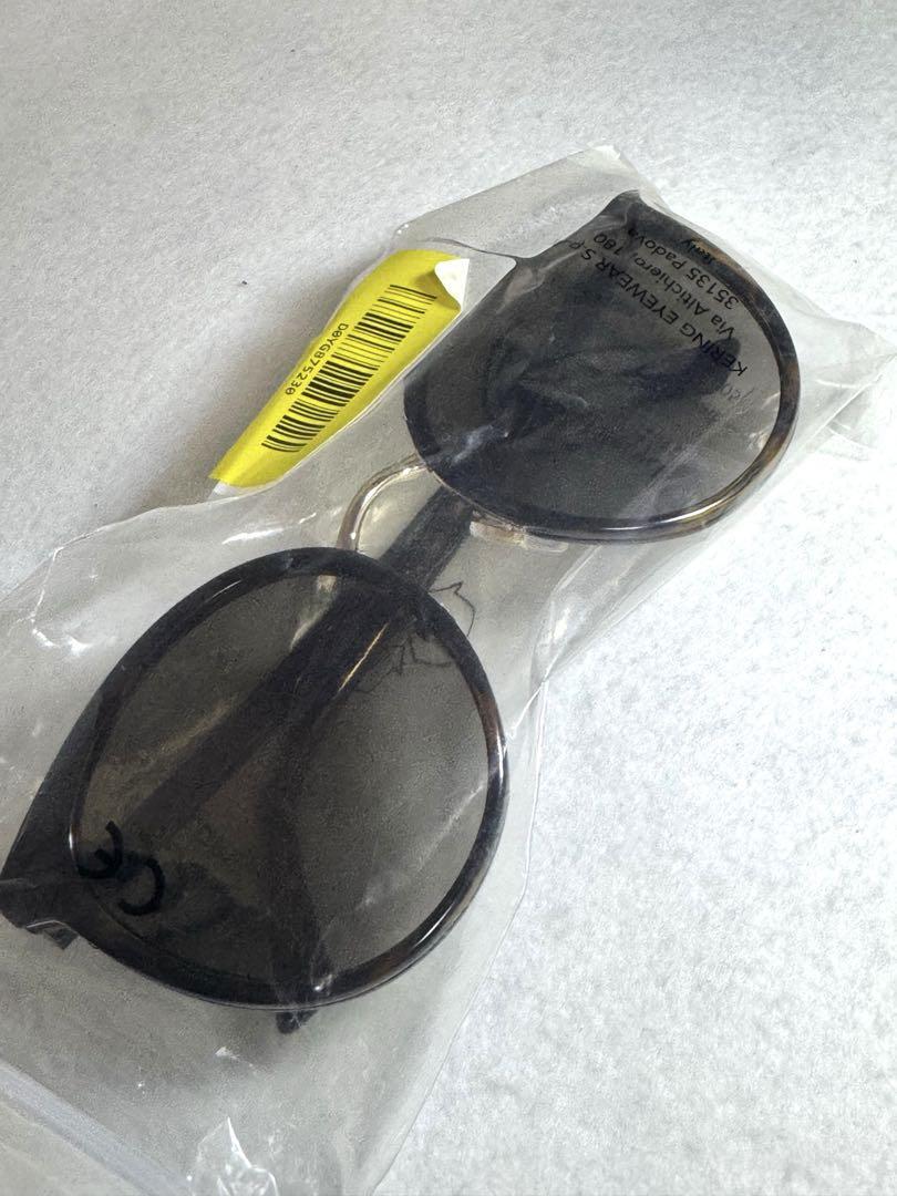 GUCCI Tortoiseshell and Gold Black Sunglasses GG0405SK 56□20 145  