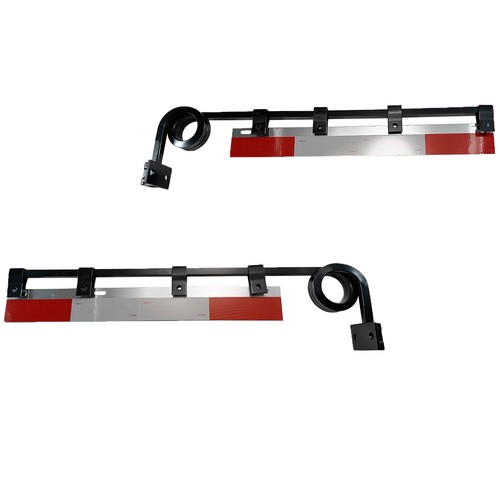 Pair 2 Coil Straight Down Bar Type Truck Mud Flap Hangers Complete Kit 30" Use - Picture 3 of 6