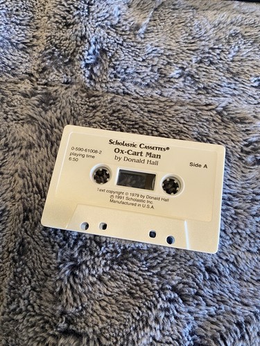 Vintage Scholastic Ox-Cart Man Donald Hall 1991 Cassette - Picture 5 of 6