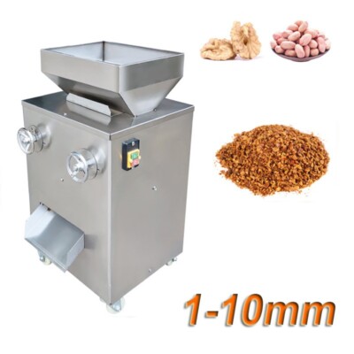 Commercial Peanut Grinder Double-roller Walnut Soybean Crusher Flour Mill200kg/h